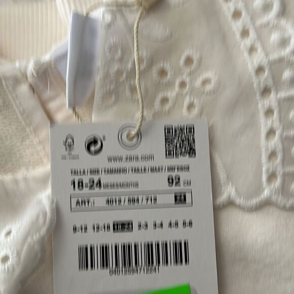 ZARA Kids | Ecru | COMBINATION EMBROIDERED SWEATSHIRT - Picture 6 of 8